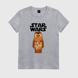 Женская футболка Чубакка - Звездные войны