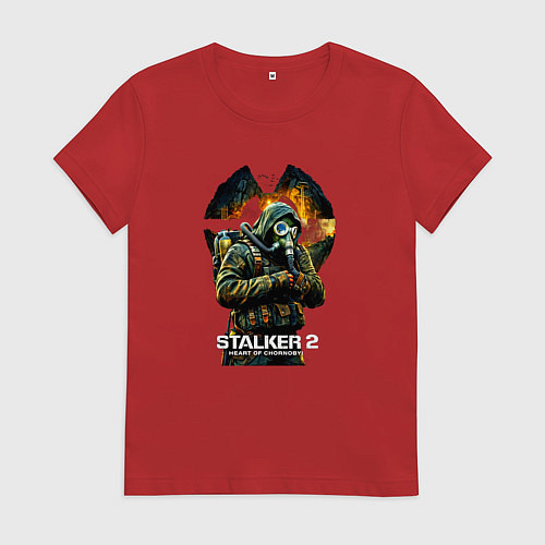 Женская футболка Stalker 2 heart of chornobyl / Красный – фото 1