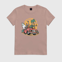 Женская футболка Веселые серферы