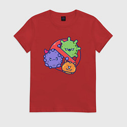 Женская футболка Нет вирусам