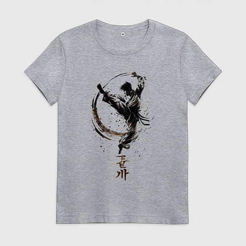 Женская футболка Неизвестный боец / Меланж – фото 1