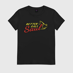 Женская футболка Better call Saul logo