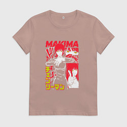 Женская футболка Человек-бензопила - Makima