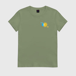 Женская футболка Луна и солнце