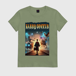 Женская футболка Гарри Поттер с волшебной палочкой