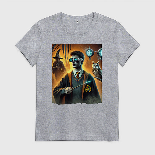Женская футболка Harry Potter - steampunk fantasy / Меланж – фото 1