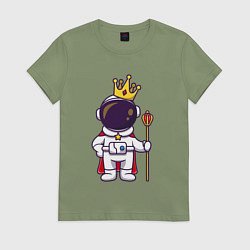 Женская футболка Царь космонавт