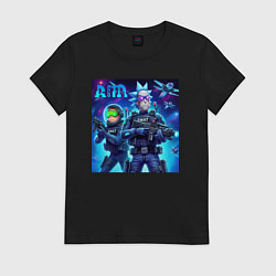 Женская футболка Rick and Morty - cosmic special forces