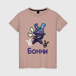 Женская футболка Бонни, FNAF - Five nights at Freddys