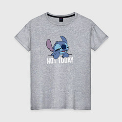 Женская футболка Not today Stitch