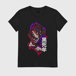 Женская футболка Клинок, рассекающий демонов Кокушибо высшая луна