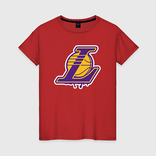 Женская футболка Lakers team / Красный – фото 1