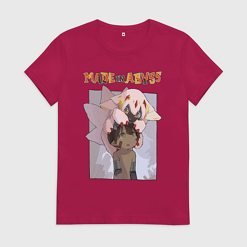 Женская футболка Made in Abyss - Reg and Faputa / Маджента – фото 1