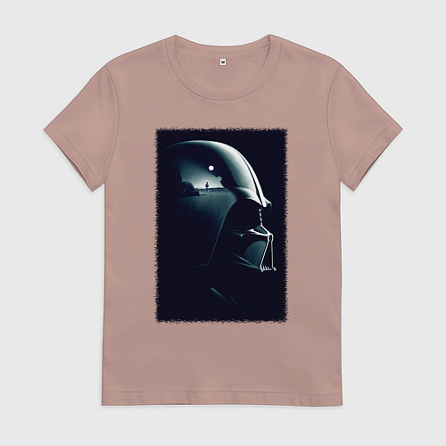 Женская футболка Мысли вейдера / Пыльно-розовый – фото 1