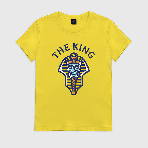 Женская футболка Мёртвый король / Желтый – фото 1