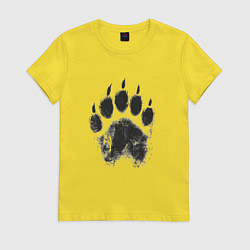Женская футболка Медвежий след