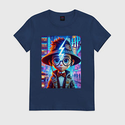 Женская футболка Гарри Поттер юниор - неоновое свечение