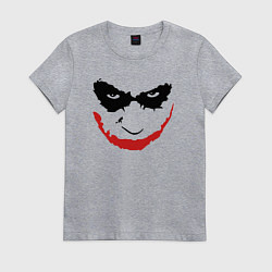 Женская футболка Хит Леджер лицо джокера