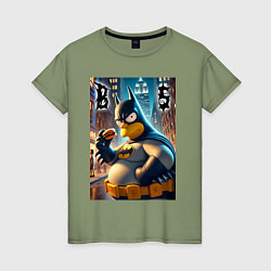 Женская футболка Batsimpson - ai art fantasy