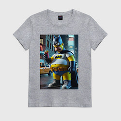 Женская футболка Бэтсимпсон купил в фастфуде картофель фри