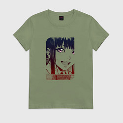 Женская футболка Улыбчивая девушка