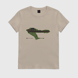 Женская футболка Клингонская хищная птица