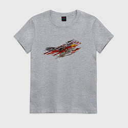 Женская футболка Орел в закате