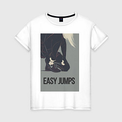 Женская футболка Easy jumps in boots