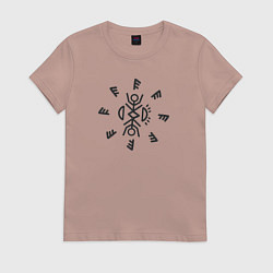 Женская футболка Таинственный амулет Извне