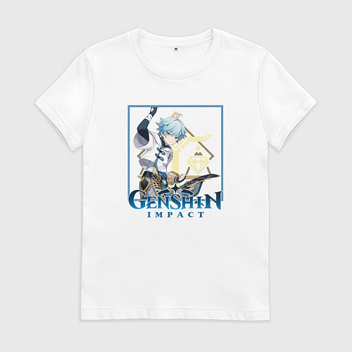 Женская футболка Чун Юнь / Белый – фото 1