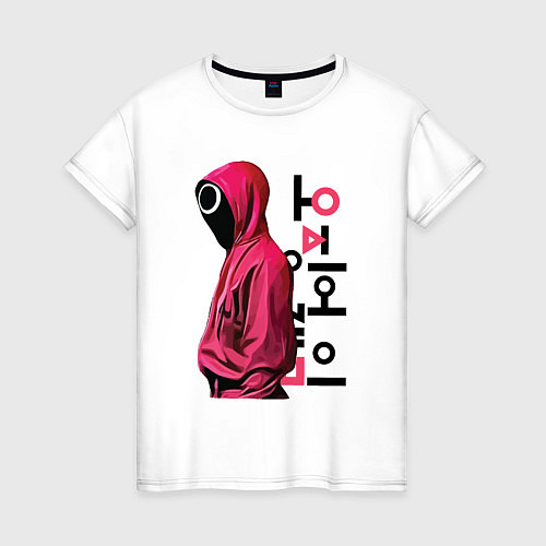 Женская футболка Squid game soldier / Белый – фото 1