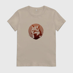 Женская футболка Самоуверенный лис
