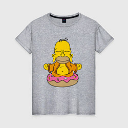 Женская футболка Homer yoga