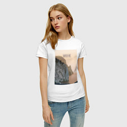 Футболка хлопковая женская Горная душа, цвет: белый — фото 2