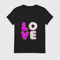 Женская футболка Love - розовый пряник