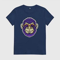 Женская футболка Обезьянка в очках