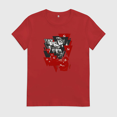 Женская футболка Советская экономика - Ленин / Красный – фото 1