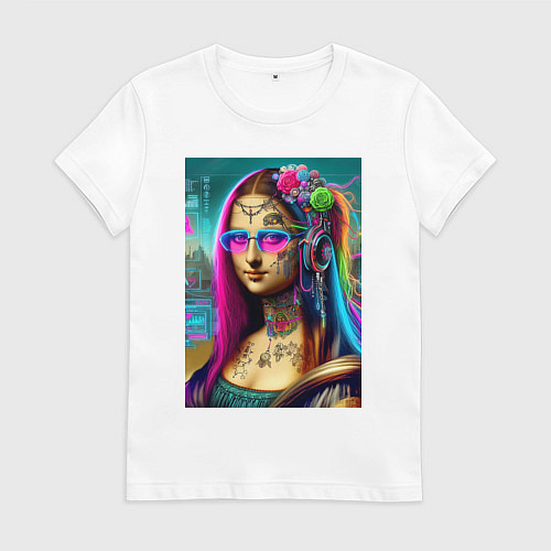 Женская футболка The Gioconda of our days is eclectic / Белый – фото 1
