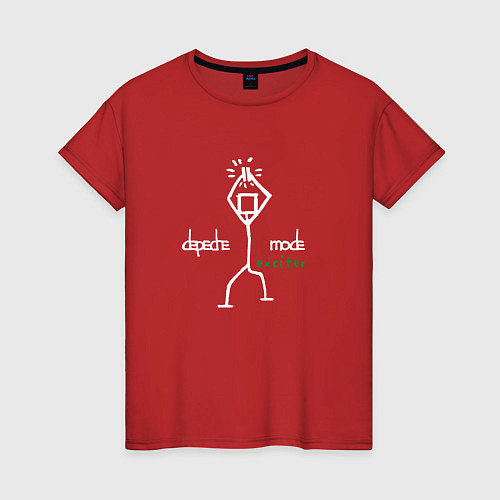 Женская футболка Depeche Mode - Exciter merch / Красный – фото 1