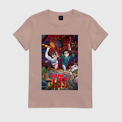 Женская футболка Дандадан: Момо и Кэн