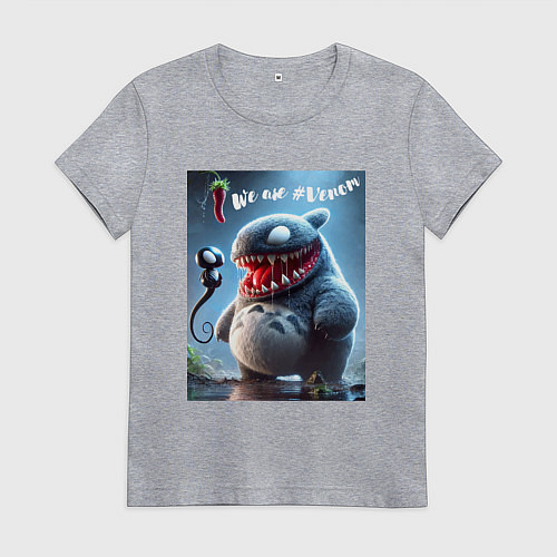 Женская футболка Ventotoro - we are Venom meme / Меланж – фото 1