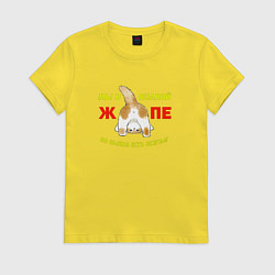 Женская футболка Мы в полной жопе