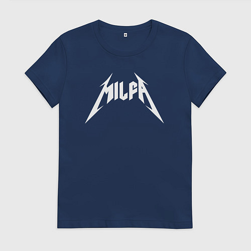 Женская футболка Крутая Милфа / Тёмно-синий – фото 1