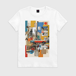 Женская футболка Плакат с ретро автомобилем