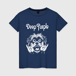 Женская футболка Deep Purple rock dog