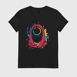 Женская футболка Squid game face