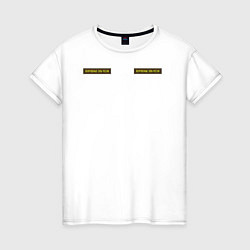 Женская футболка Шеврон: вооружённые силы