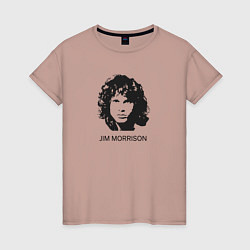 Женская футболка Jim Morrison rock legend