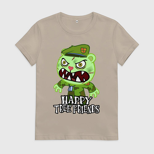 Женская футболка Angry - Flippy / Миндальный – фото 1