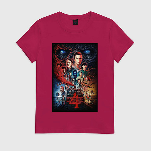 Женская футболка Stranger Things 4 / Маджента – фото 1